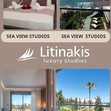 Litinakis Studios Sea View & Litinakis Studios Garden View 700 Meters Away Agia Marina Zewnętrze zdjęcie